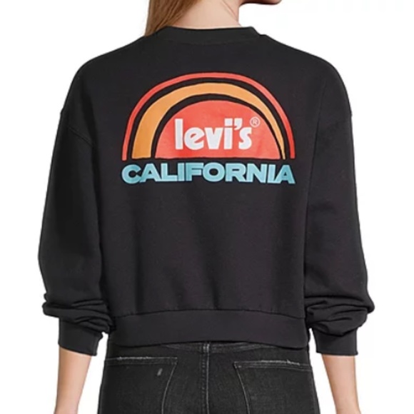 Levi's California Crew Neck Sweatshirt - Black - Picture 2 of 7